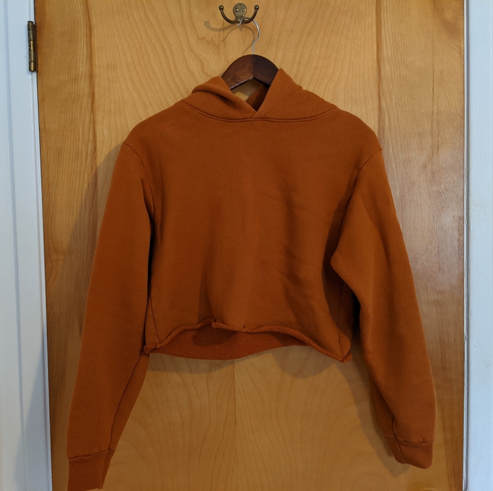 Hanes x Karla Cropped Hoodie Burnt Orange